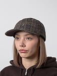 Бейсболка KANGOL арт. K5509 Plaid Earflaps Baseball (серый / бежевый)